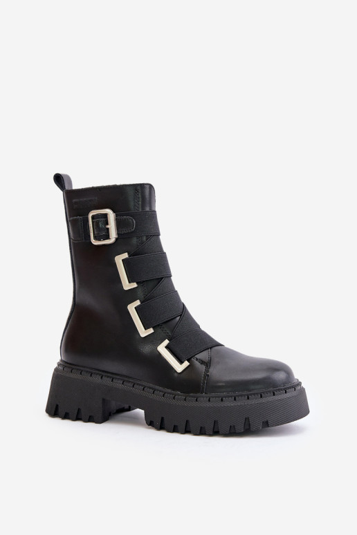 Moteriški odiniai šilti batai Big Star OO274A256 juodi