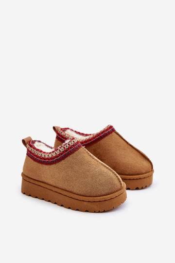 Vaikiški sniego batai su platforma, izoliuoti kupranugario Vilabria kailiu 2