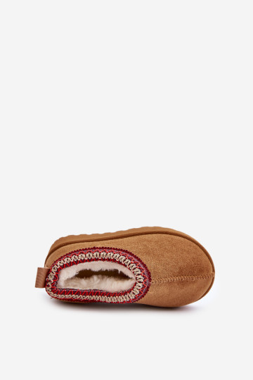 Vaikiški sniego batai su platforma, izoliuoti kupranugario Vilabria kailiu