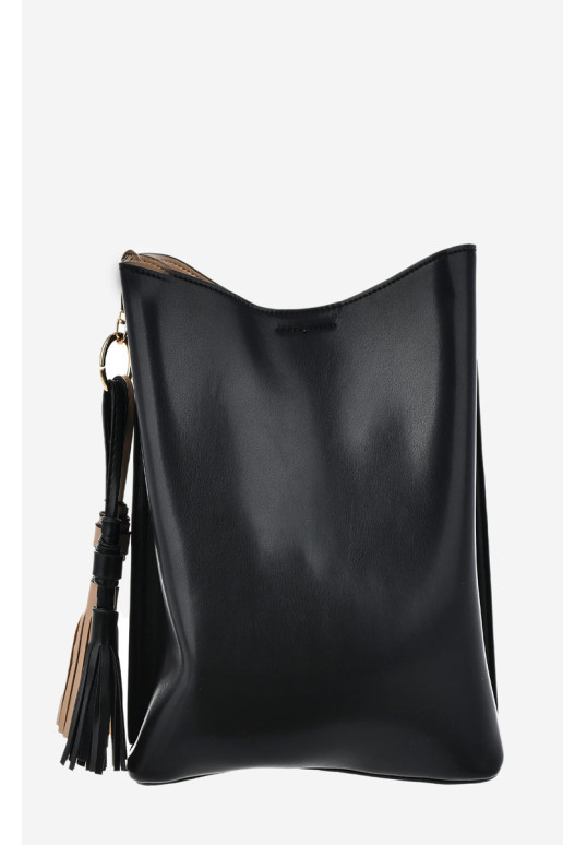 Maža ekologiška odinė rankinė Big Star OO574139 Juoda