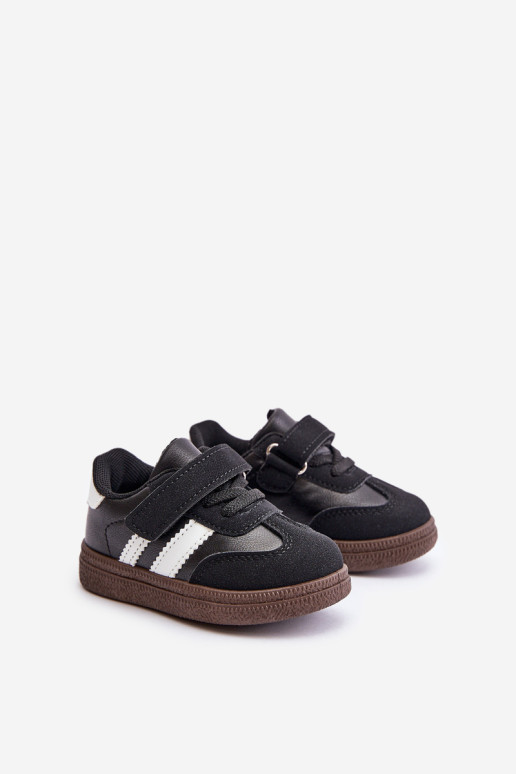 Vaikiški velcro sportbačiai Juodi Tromella