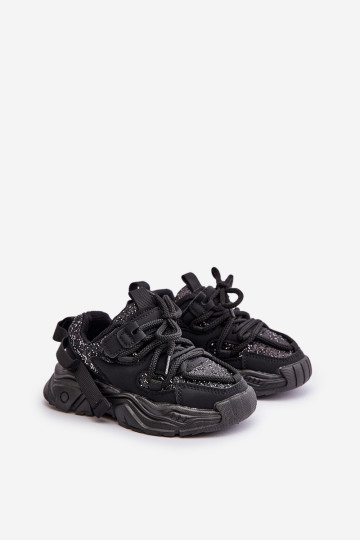 Vaikiški sportbačiai puošti blizgučiais, Black Liatoma 2