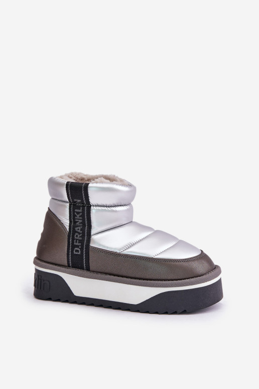 Maži sniego batai su storu padu D.Franklin DFSH371010 Sidabras