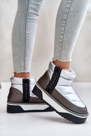 Maži sniego batai su storu padu D.Franklin DFSH371010 Sidabras