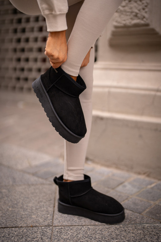 Žemos platformos sniego batai Big Star OO274A099 juodi