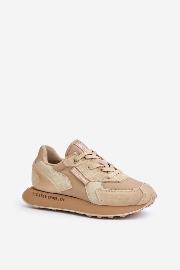 Moteriški odiniai sportbačiai Big Star OO274564 Hi-Poly System Beige 2