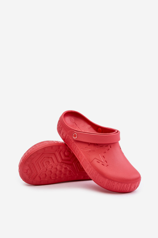 Vyriškos lengvos šlepetės Klumpės Big Star II175004 Raudona