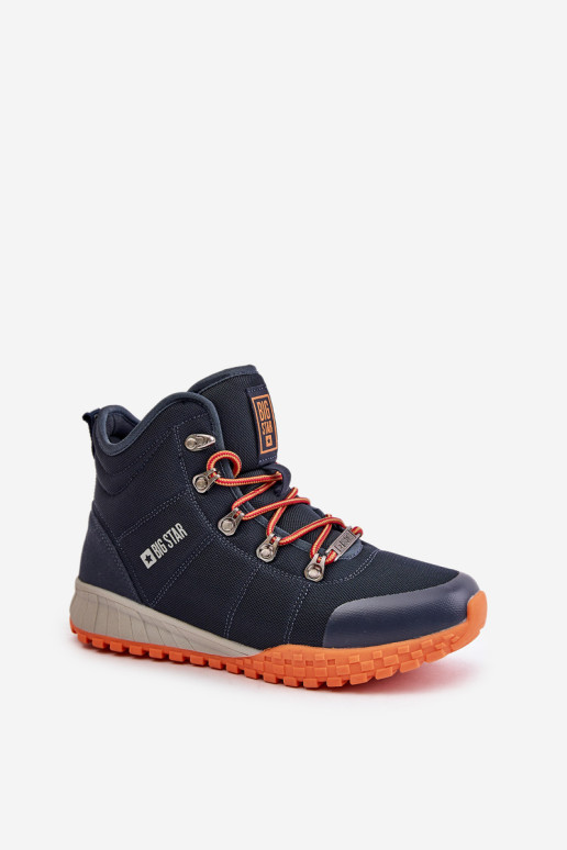 Moteriški „Trappers“ sportiniai batai „Big Star“ KK274215 „Memory Foam System“, tamsiai mėlyna