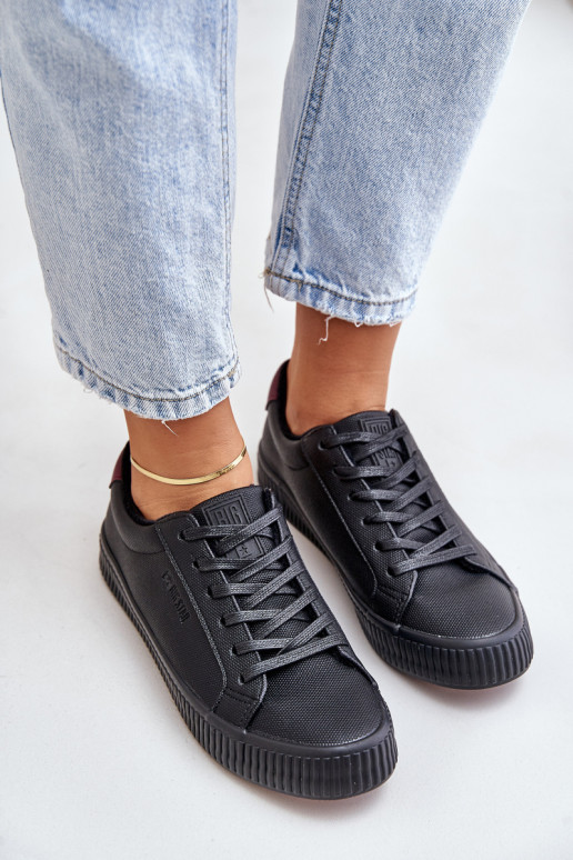 Big Star moteriški izoliuoti sportbačiai OO274A462 juodi