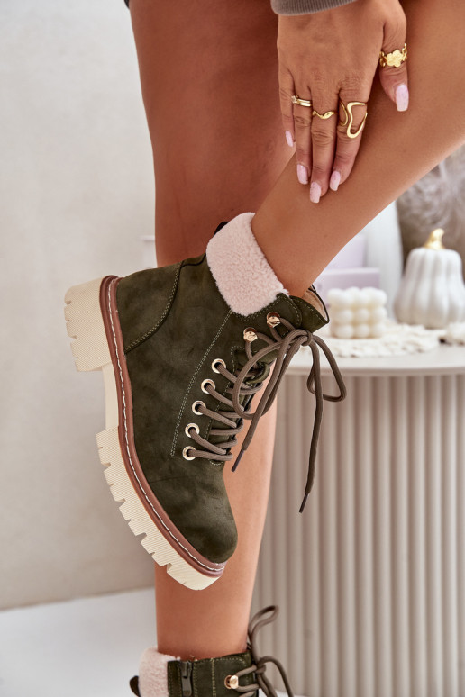 Moteriški izoliuoti batai su užtrauktuku, Green Ferelia