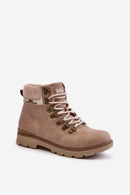 „Lee Cooper“ moteriški izoliuoti batai LCJ-24-03-3042 Tamsiai smėlio spalvos