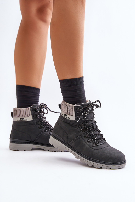 Lee Cooper moteriški izoliuoti batai LCJ-24-03-3043 juodi