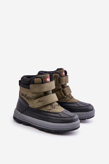 Berniukų Lee Cooper izoliuoti sniego batai LCJ-23-01-2058 žalia 2