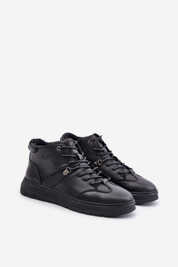 Oda izoliuoti kulkšnies batai, vyriški sportbačiai Lee Cooper LCJ-24-33-2913 juodi 2