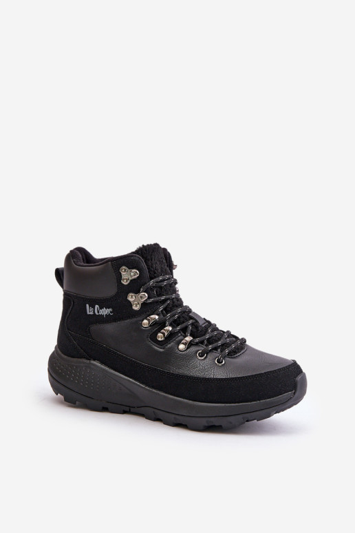 Lengvi moteriški batai su užtrauktuku Lee Cooper LCJ-24-03-3073 juodi