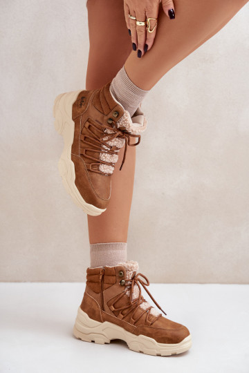 „Lee Cooper“ moteriški izoliuoti batai LCJ-24-03-3061L rudi