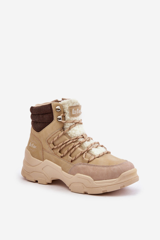 „Lee Cooper“ moteriški izoliuoti batai LCJ-24-03-3059L smėlio spalvos