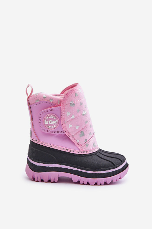 Vaikiški Velcro sniego batai Lee Cooper LCJ-24-44-2863K Rožiniai