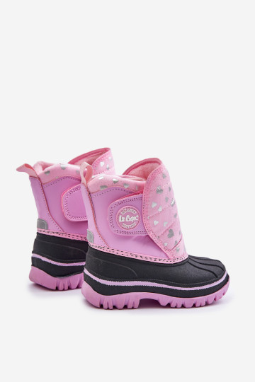 Vaikiški Velcro sniego batai Lee Cooper LCJ-24-44-2863K Rožiniai
