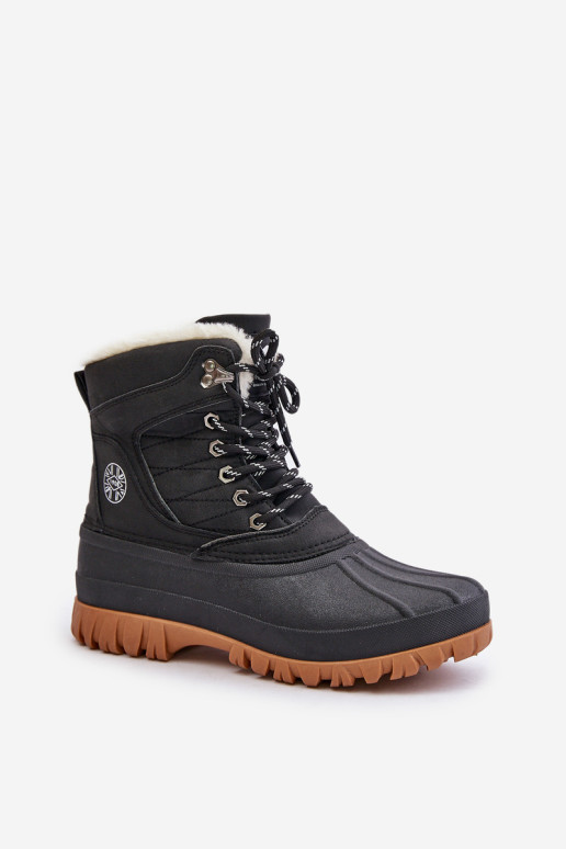 Moteriški suvarstomi sniego batai su kailiu Lee Cooper LCJ-24-44-2868 juodi