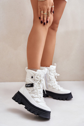 Moteriški sniego batai su užtrauktuku Lee Cooper LCJ-24-47-3142 balti
