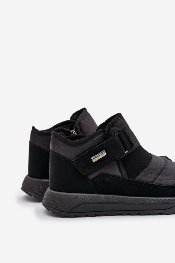 Izoliuoti vyriški žieminiai sniego batai Progress PROGJ-22-153 juodi 2