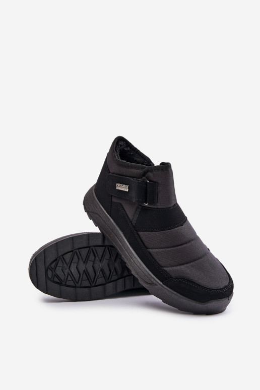 Izoliuoti vyriški žieminiai sniego batai Progress PROGJ-22-153 juodi