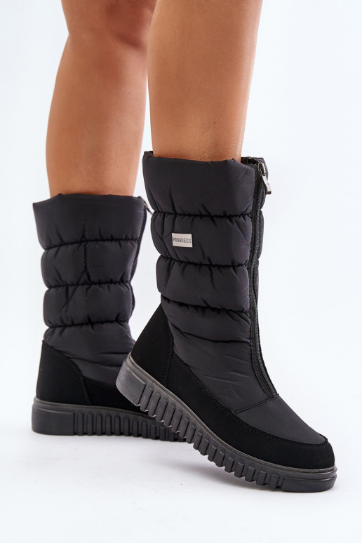 Šilti moteriški sniego batai Progress PROGJ-24-149 juodi