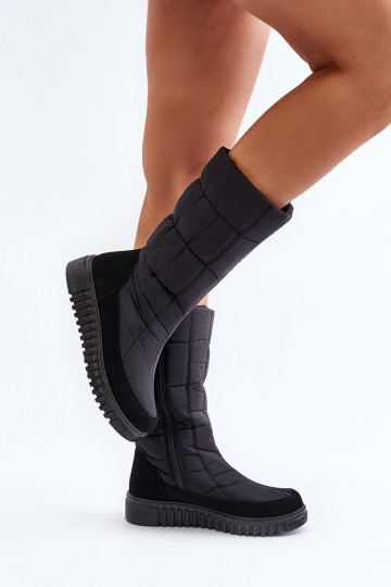 Moteriški sniego batai su užtrauktuku Progress PROGJ-24-144 juodi