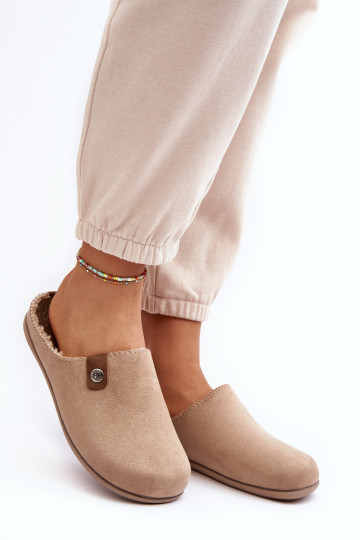 Inblu Moteriški Namų Batai Šlepetės GF000011 Smėlio spalvos