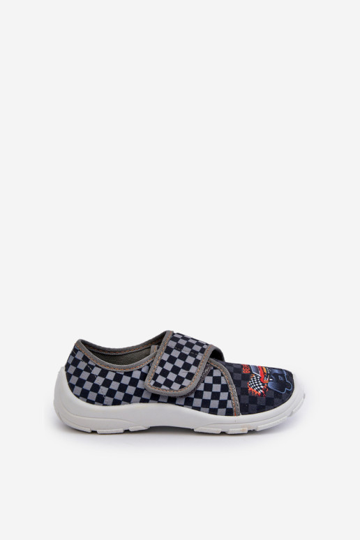 Patogios berniukiškos šlepetės su Velcro Befado 974Y540 Grey