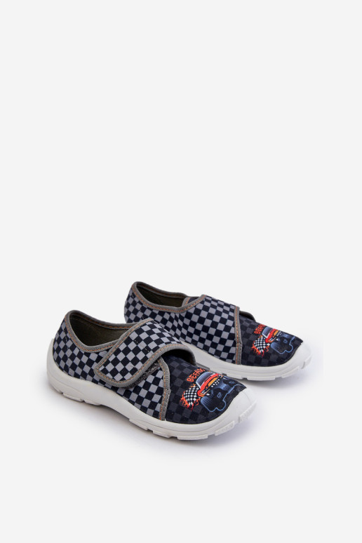 Patogios berniukiškos šlepetės su Velcro Befado 974Y540 Grey