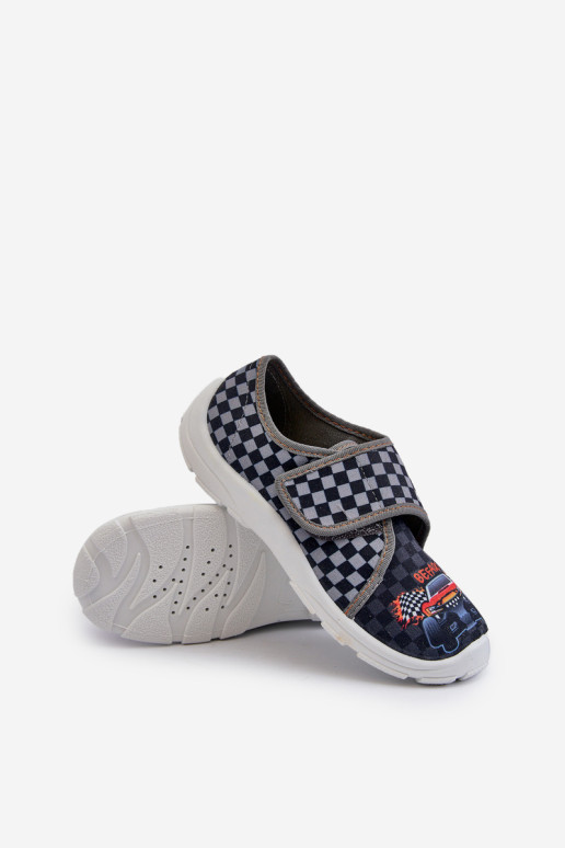 Patogios berniukiškos šlepetės su Velcro Befado 974Y540 Grey