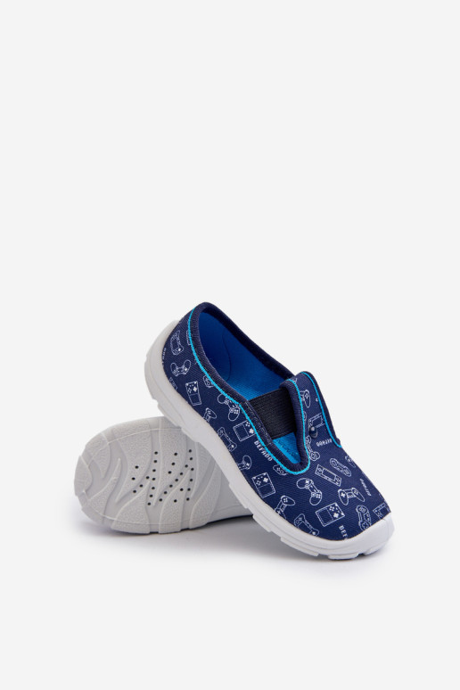 Befado Vaikiškos Šlepetės Šlepetės Batai 975X182 Tamsiai mėlyni