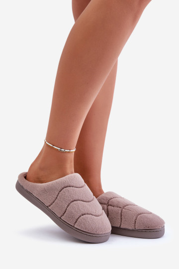 Kailinės Šiltos Moteriškos Šlepetės Rudos Vamirae