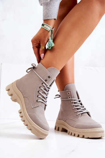 Zomšiniai pilki aulinukai moterims 3