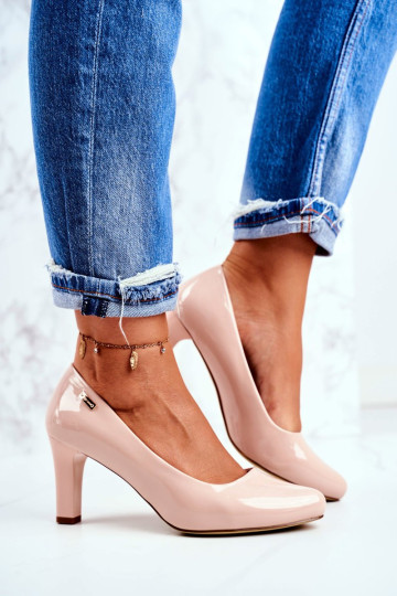 Sergio Leone moteriškos lakinės odos siurbliai Nude Orsola 2