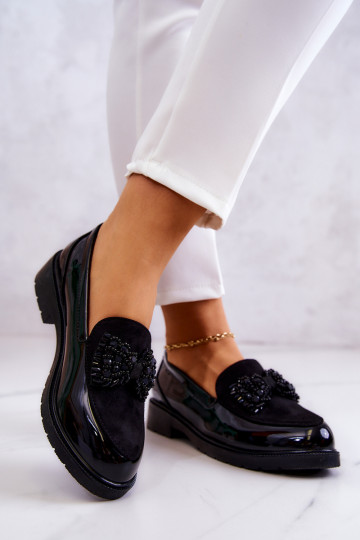 Elegantiški lakinės odos batai juodi S.Barski HY51-318 Belize