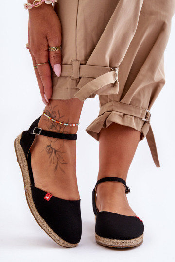 Moteriškos platformos Espadrilės Big Star FF274526 Juoda