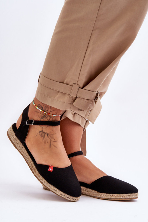 Moteriškos platformos Espadrilės Big Star FF274526 Juoda