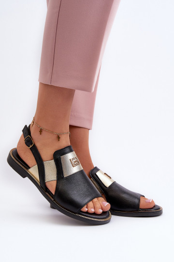 „Zazoo 40385“ moteriškos odinės basutės, juodos