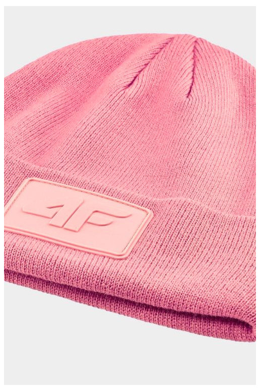 Unisex žieminė kepurė 4F 4FWAW24ACAPU433-54S Rožinė