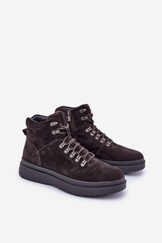 Zomšiniai vyriški šilti batai Big Star OO174189 Ruda