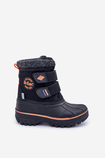 Lee Cooper LCJ-24-44-2865K Velcro vaikiški sniego batai, juodi
