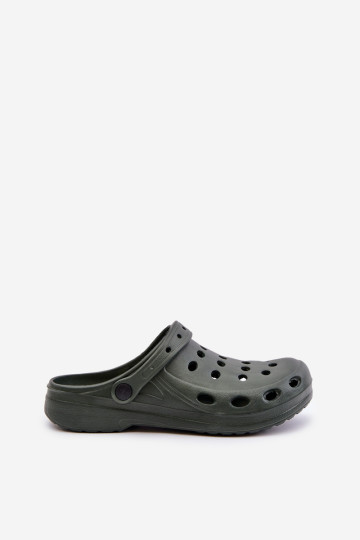 Vyriški šlepetės sandalai sodo baseino tamsiai žalios spalvos 2