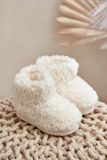 Vaikiški sniego batai su ėriuko kailiu Šviesiai smėlio spalvos Mevael