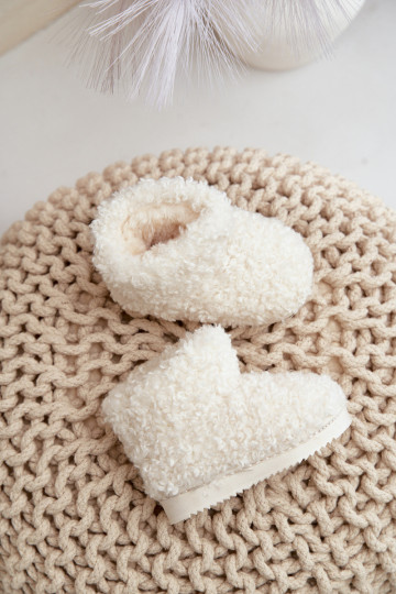 Vaikiški sniego batai su ėriuko kailiu Šviesiai smėlio spalvos Mevael