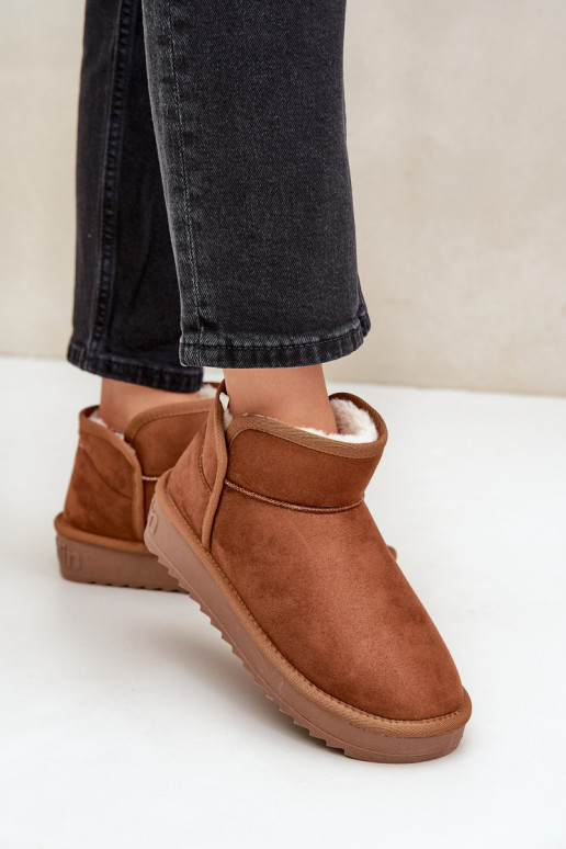 D.Franklin DFSH370010 Moteriški platforminiai sniego batai rudi