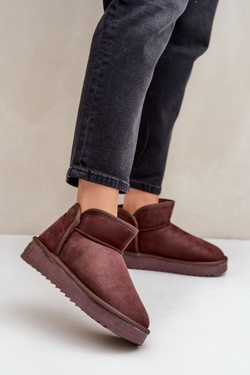 D.Franklin DFSH370010 Moteriški platforminiai sniego batai šokoladiniai