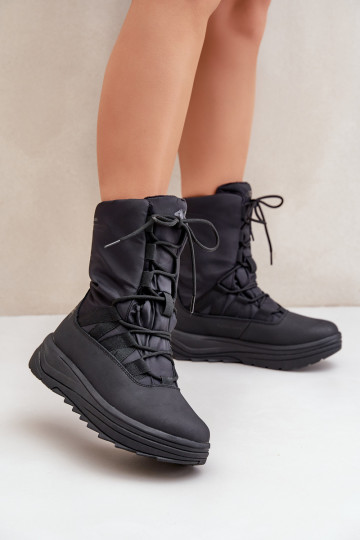 Moteriški INUA sniego batai su Primaloft izoliacija 4F 4FRAW24FSBSF012 juodi